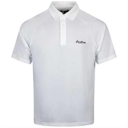 Evergreen Raglan Mesh Sleeve Polo White - W24