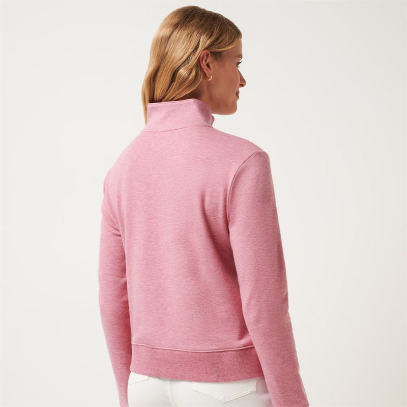 Womens Cloud Half Zip Mid Layer Heather Foxglove