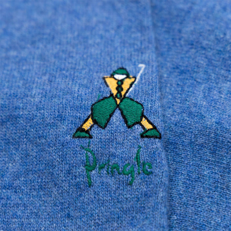 Geometric George Intarsia Knit Denim