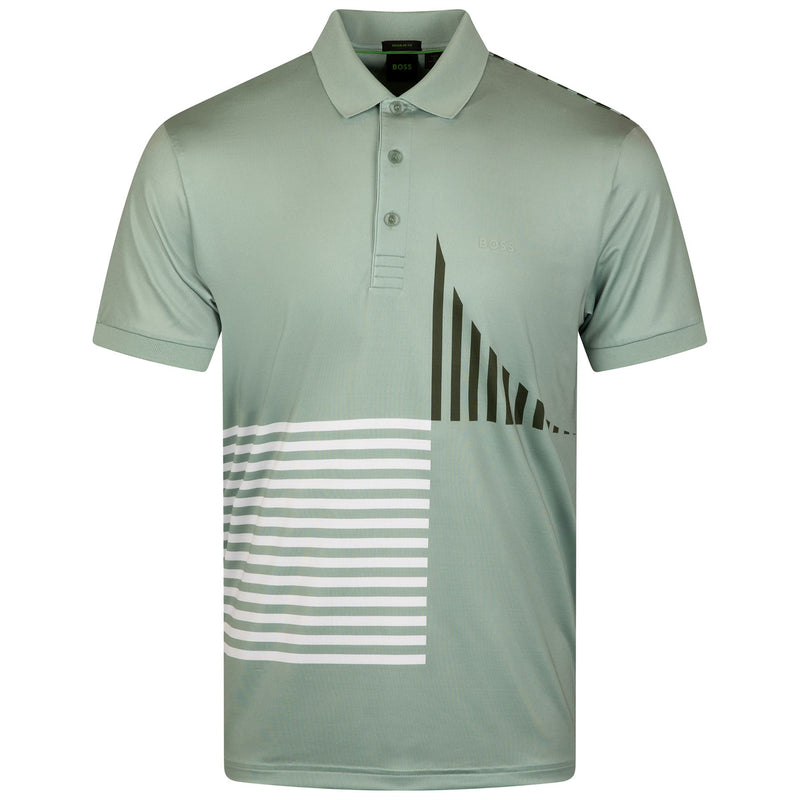 Paddy Striped Cotton 1 Polo Open Green