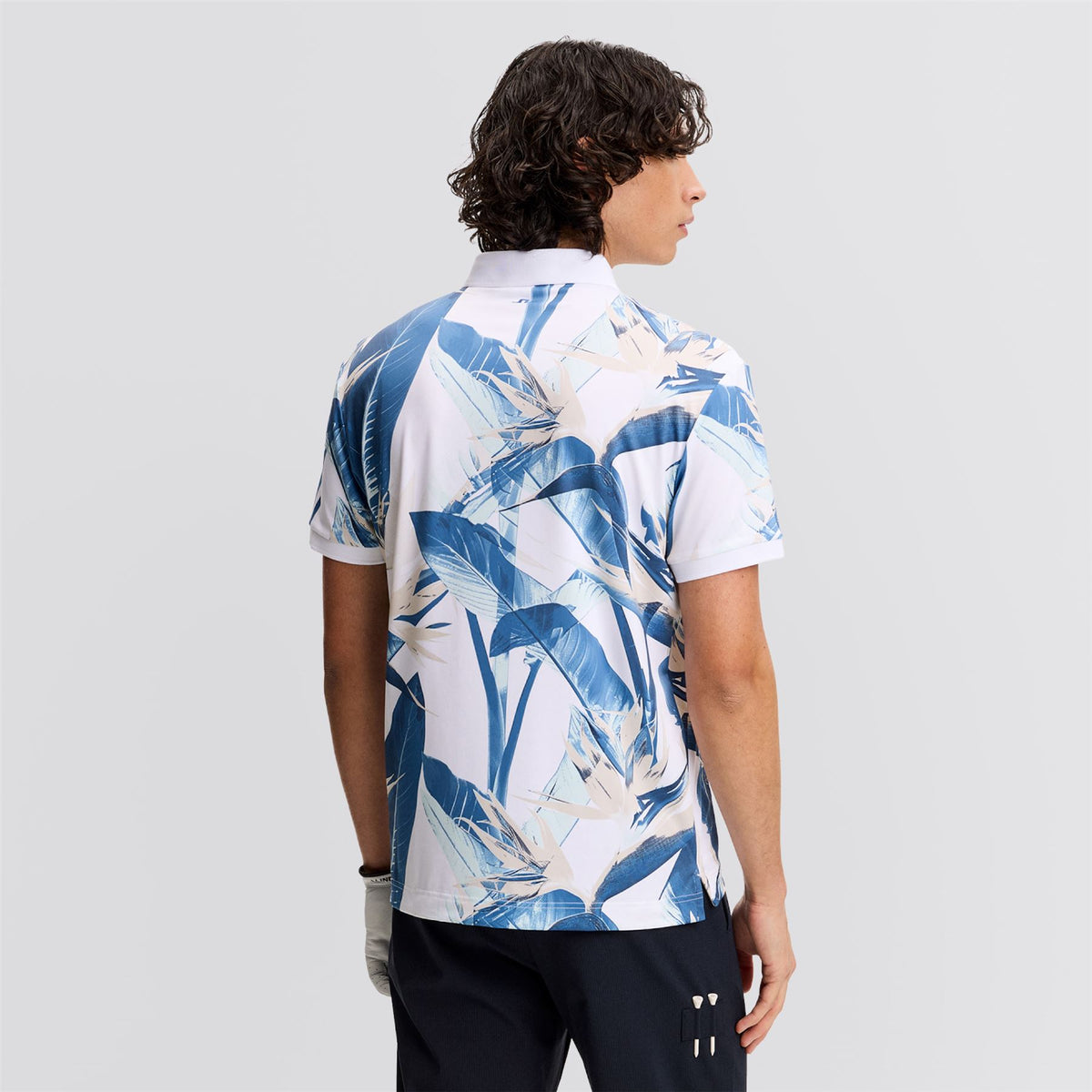 Tour Tech Print Polo Paradise Skylight