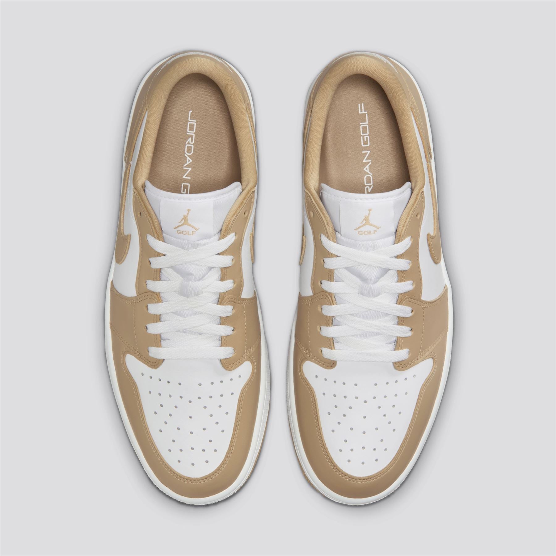 Jordan Golf Air Jordan 1 Low Spikeless Golf Shoes White/Linen