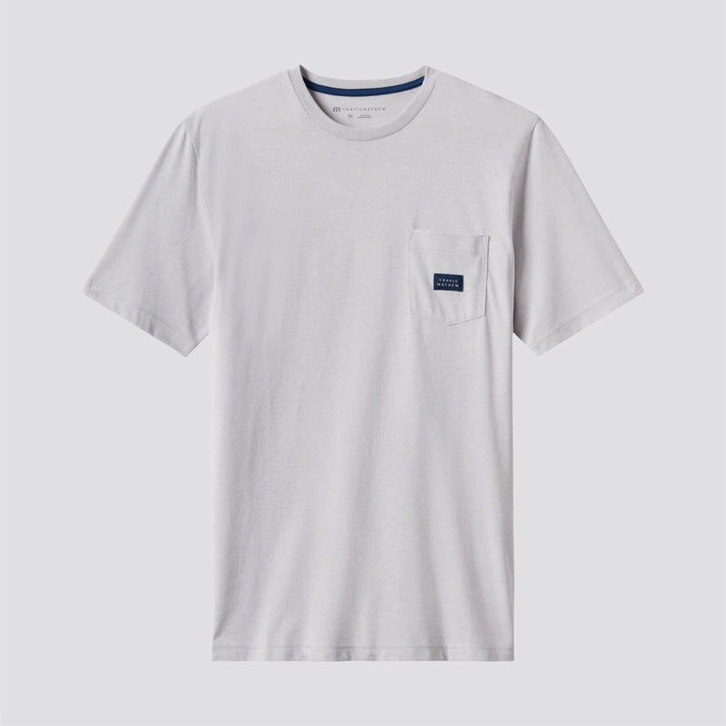 Travel Diary Tee Heather Light Grey