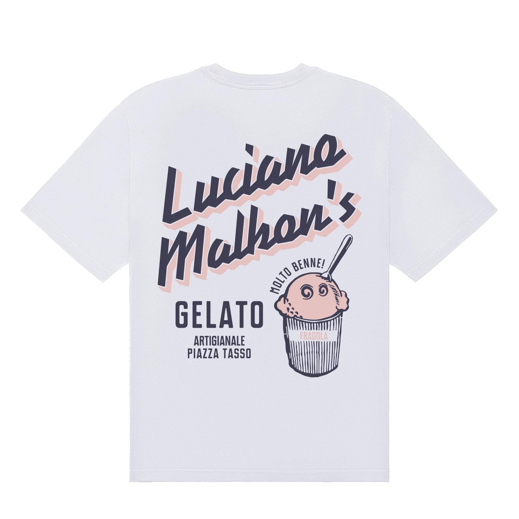 Malbon Golf Gelato Stand Pocket Tee White | TRENDYGOLF USA