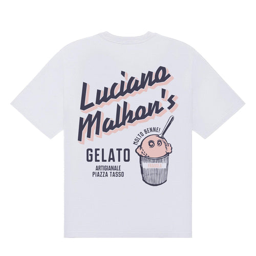 Gelato Stand Pocket Tee White