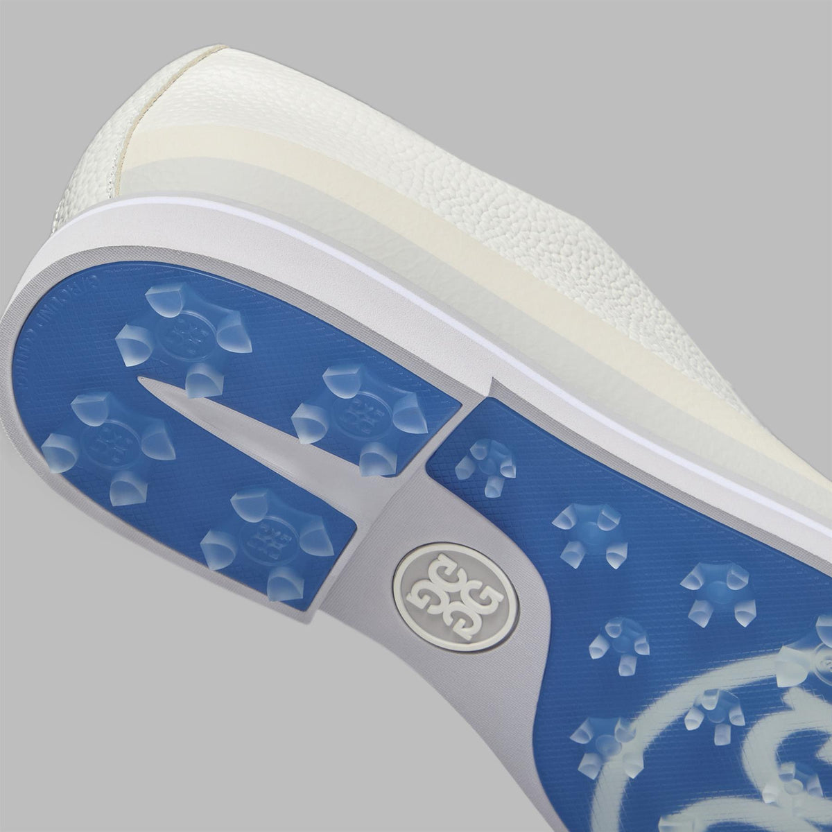 GALLIVANTER Tuxedo Stripe Leather Golf Shoes Snow/Nimbus