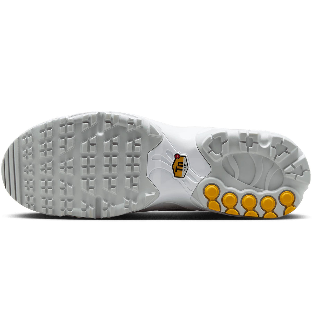 Air Max Plus Golf Shoes White/Pure Platinum/Gold/Salsa Red