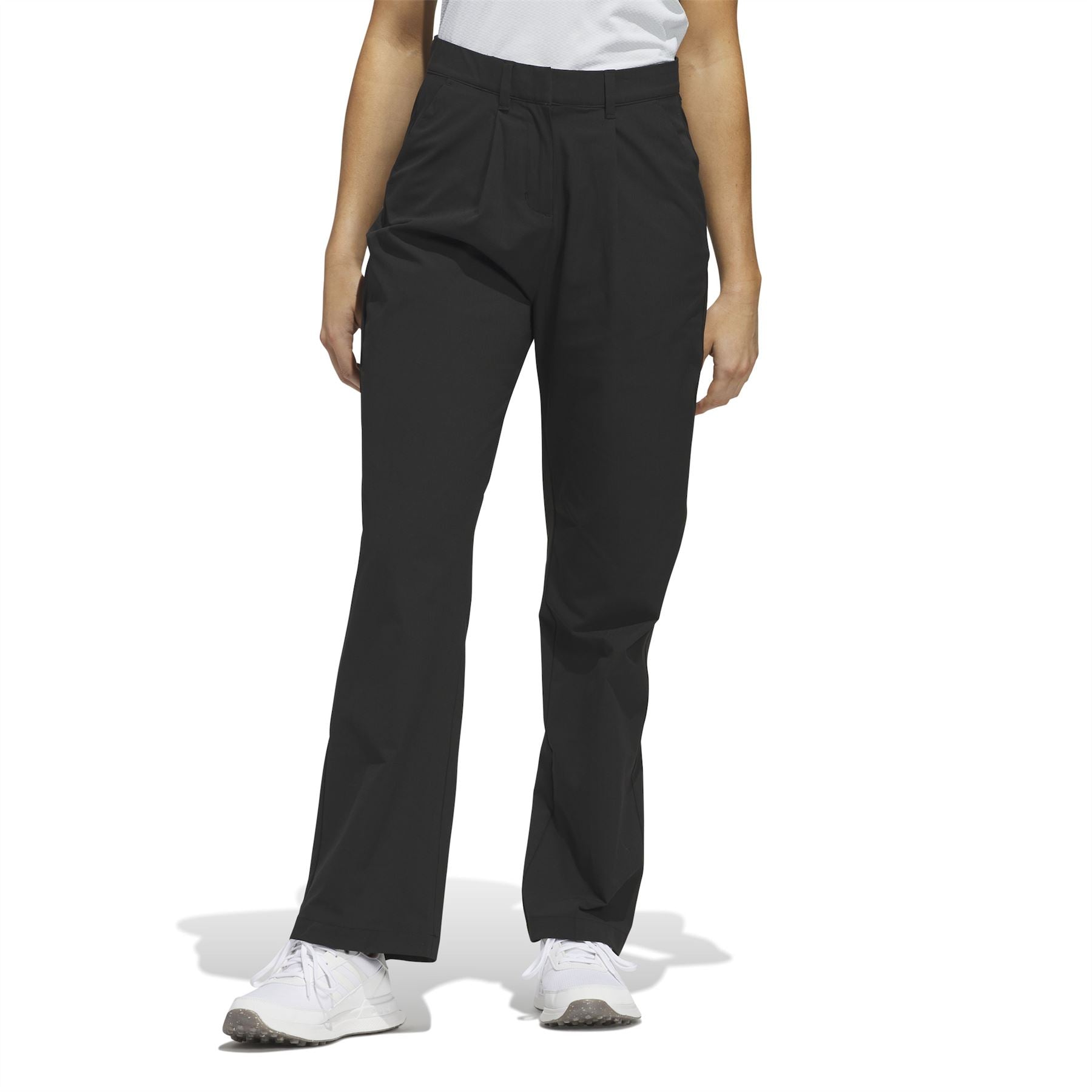 Womens Ultimate365 Tour Pleated Pants Black