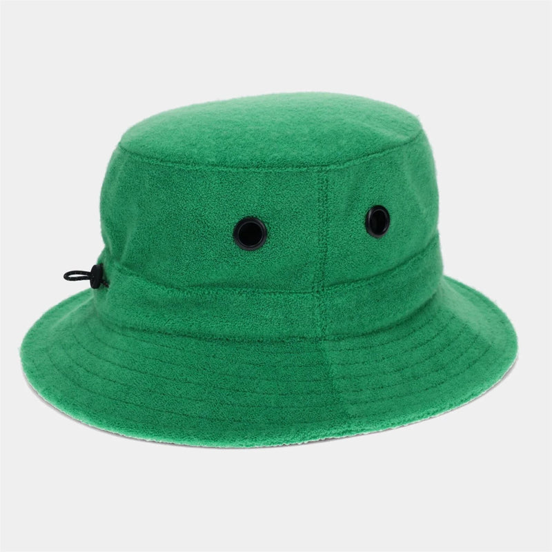 Womens Terry Towel Sport Bucket Hat Bright Green