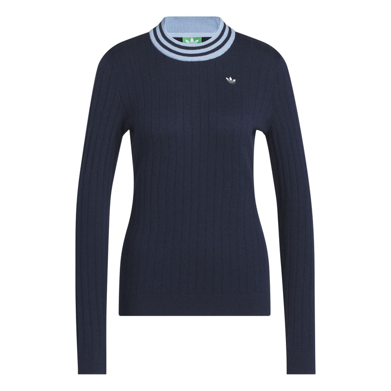 Womens Cashmere Knit Sweater Night Indigo