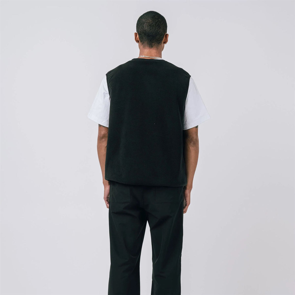 Ardens Polar Fleece Vest Black