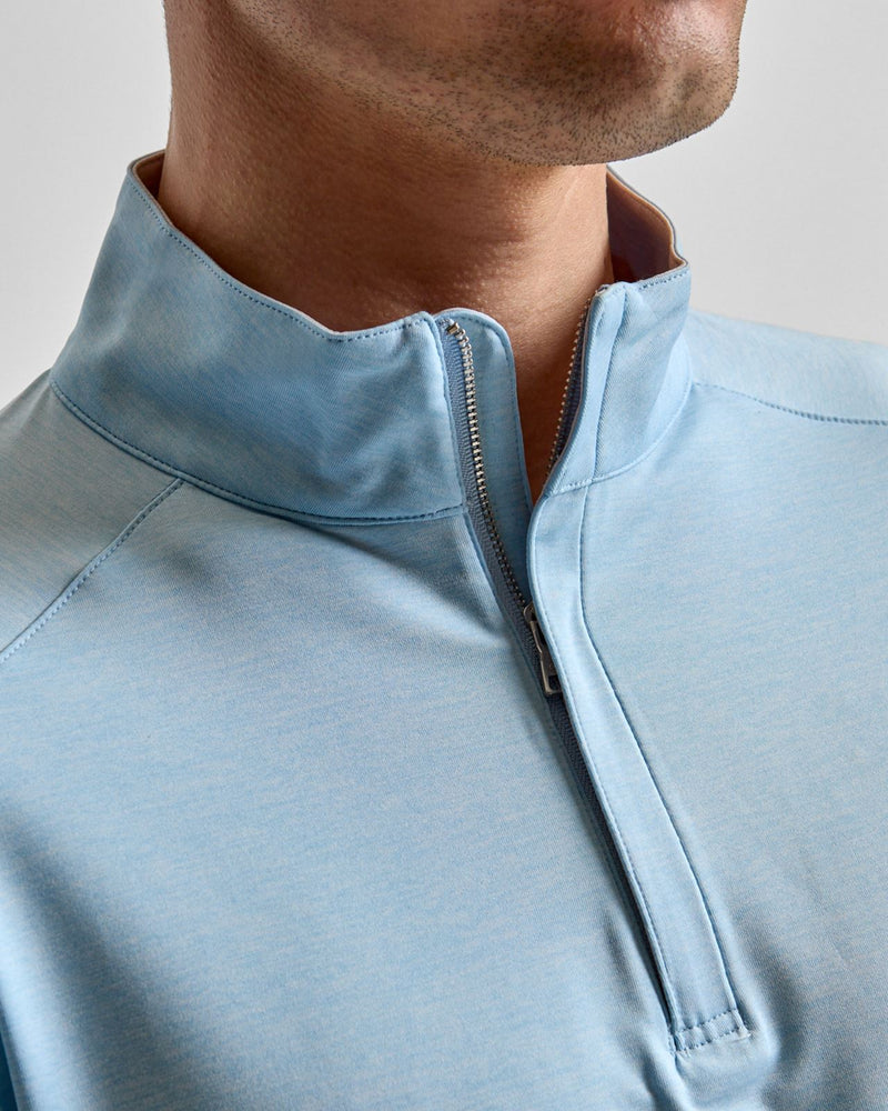 Stealth Performance Quarter Zip Mid Layer Blue Frost