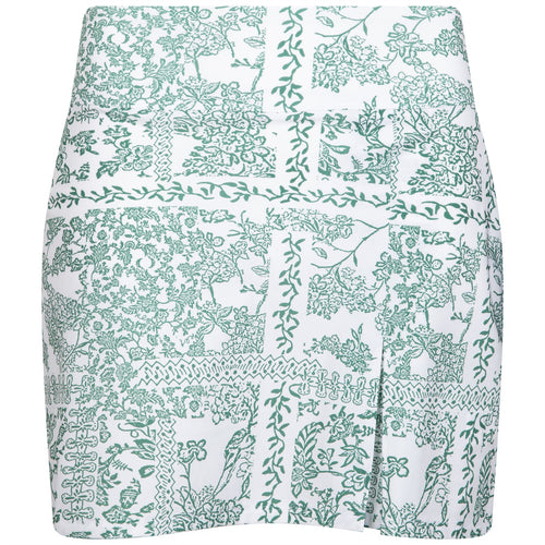 Womens Inverted Pleat Skirt Lattice Floral - SS23