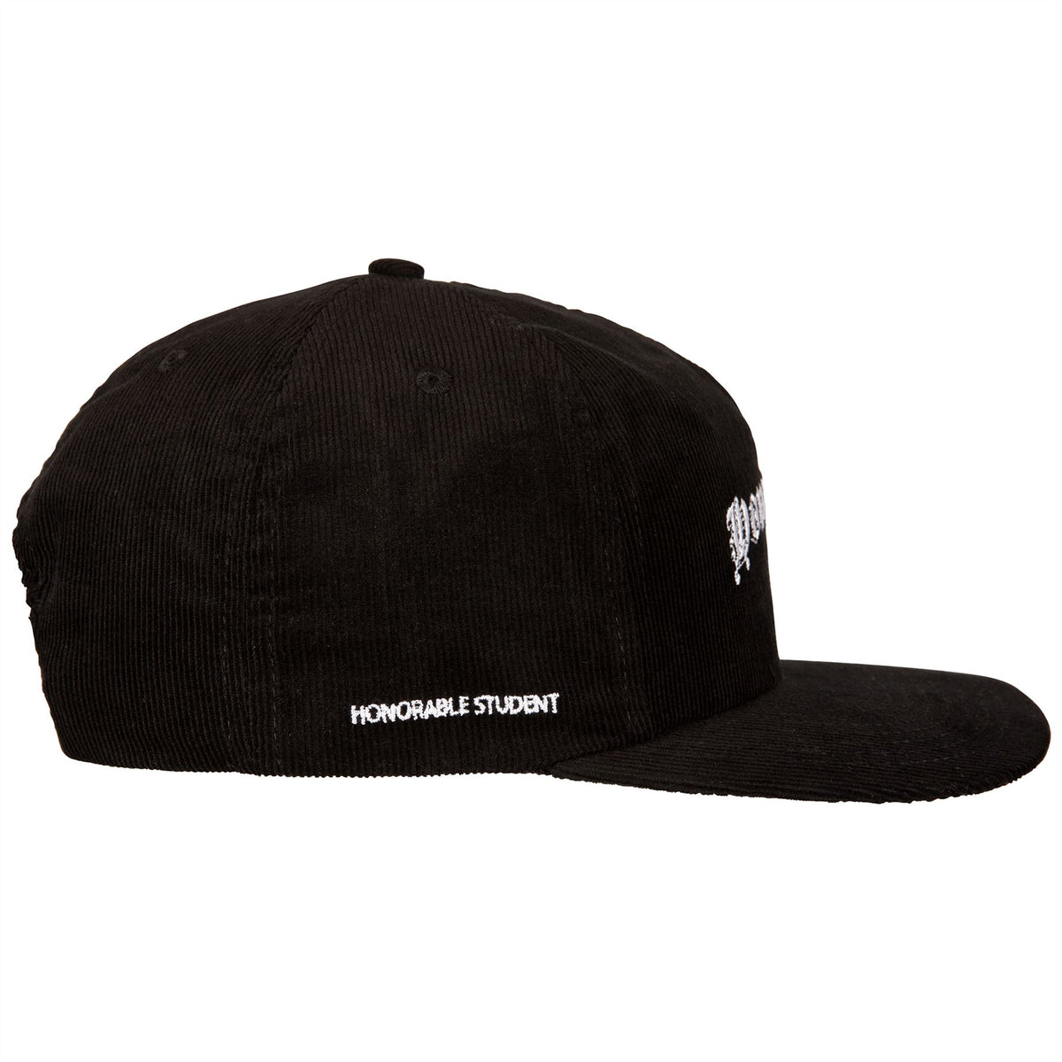 Honor Roll Corduroy Snap Back Black