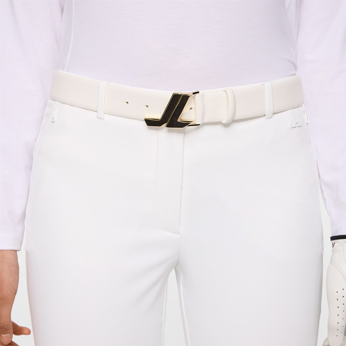 Womens Elisa Belt White