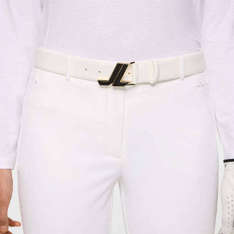 Womens Elisa Belt White