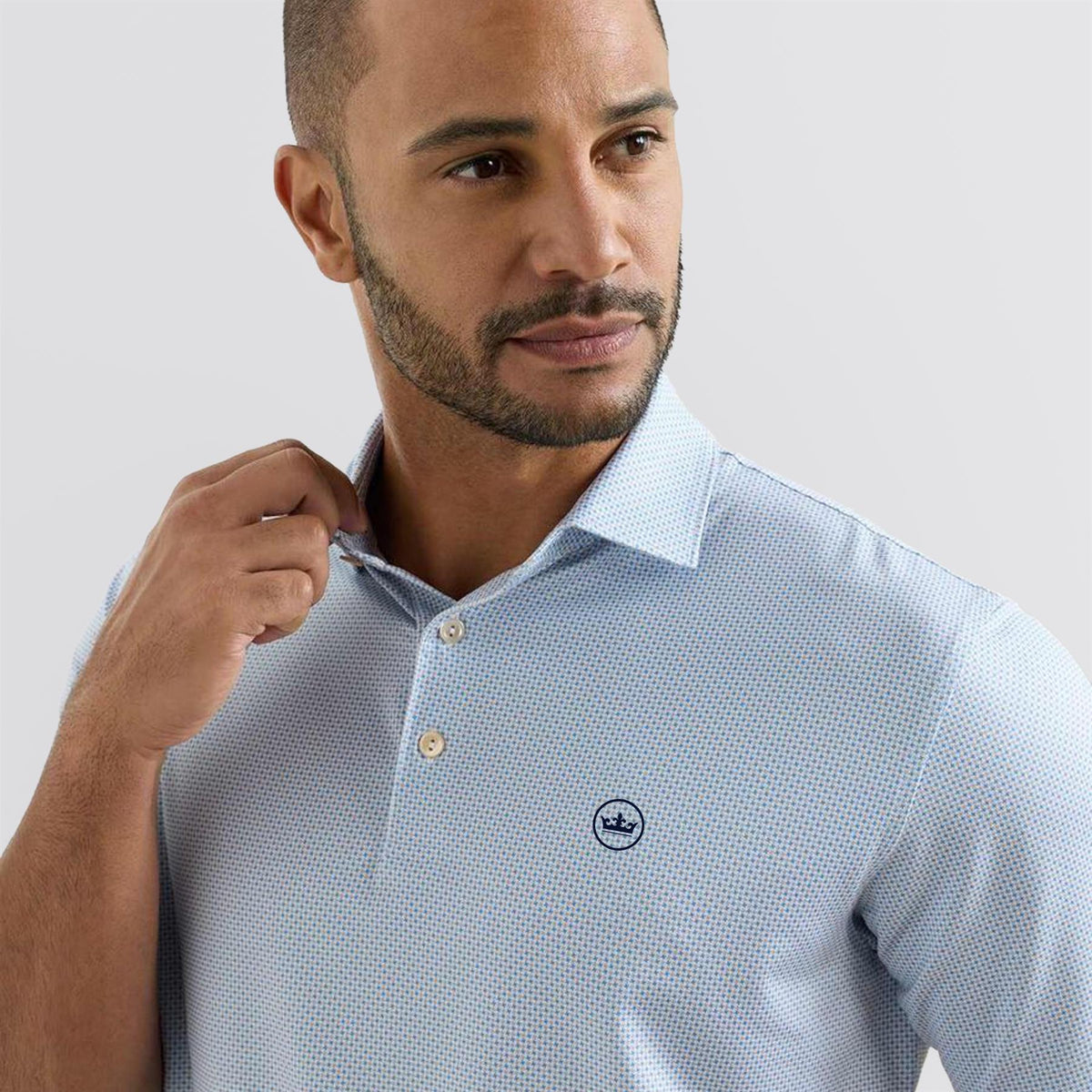 Phoeneix Performance Jersey Polo White/Bluebird