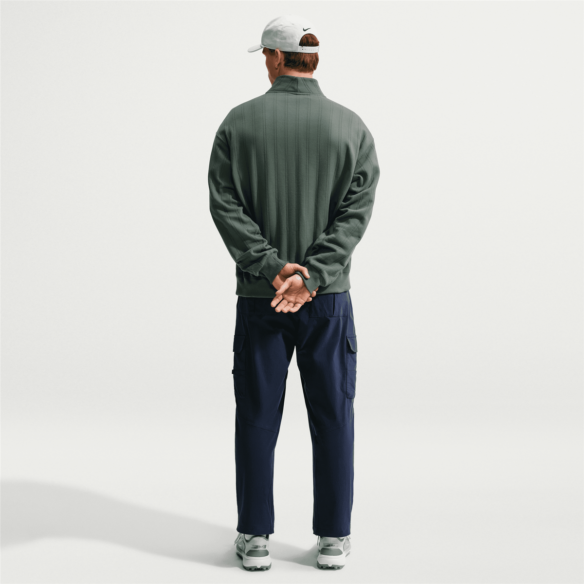 Dri-Fit Fairway Fresh Half-Zip Top Oversized Fit Camo Green/Limestone