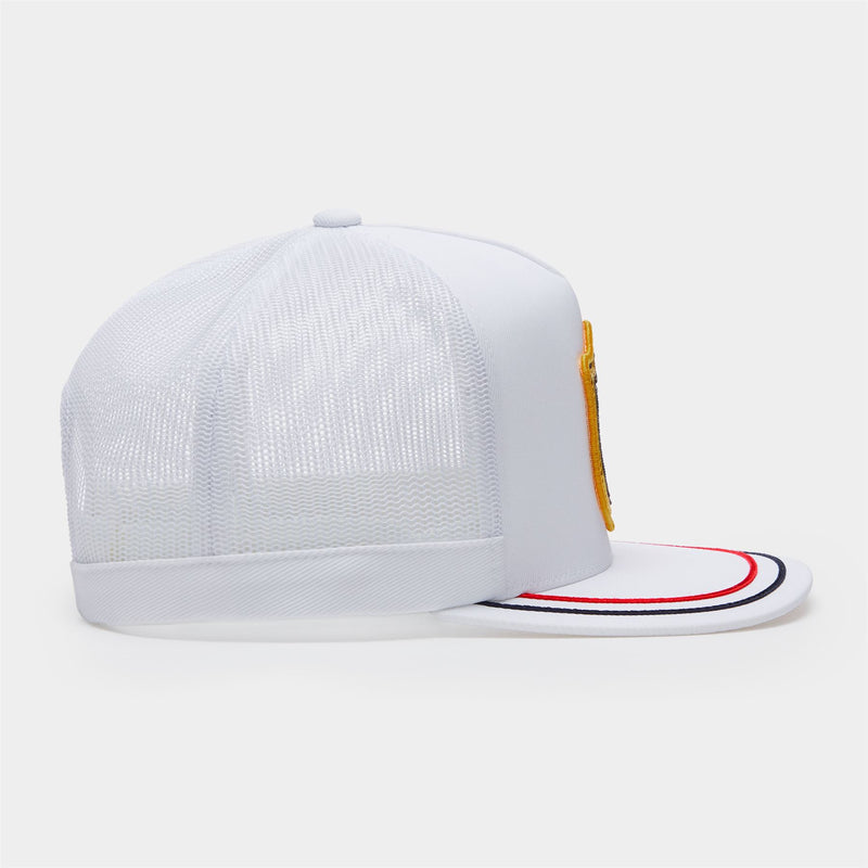 Bullion Stretch Twill Snapback Cap Snow