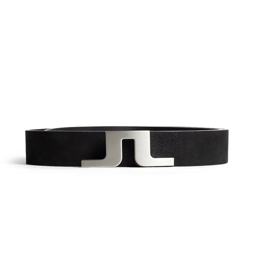 Bridger Nubuck Leather Belt Black - SS25