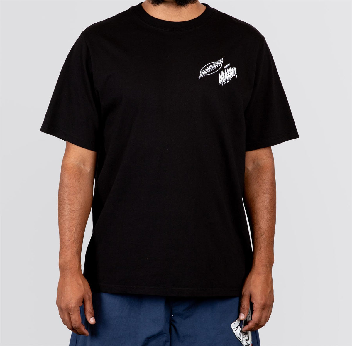 x Santa Cruz Bermuda Slasher Tee Malbon Black
