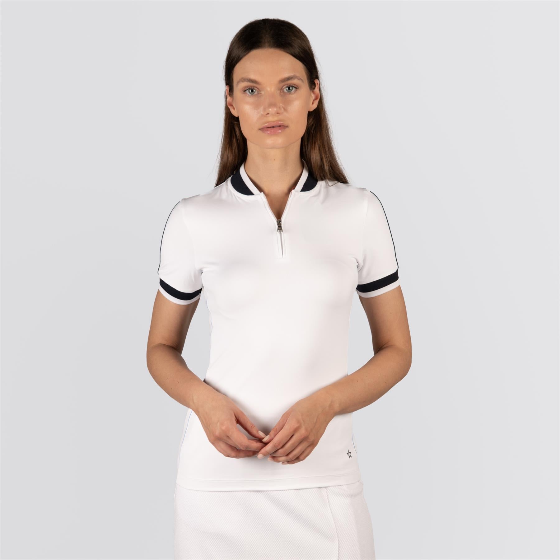 Womens Annie Polo White