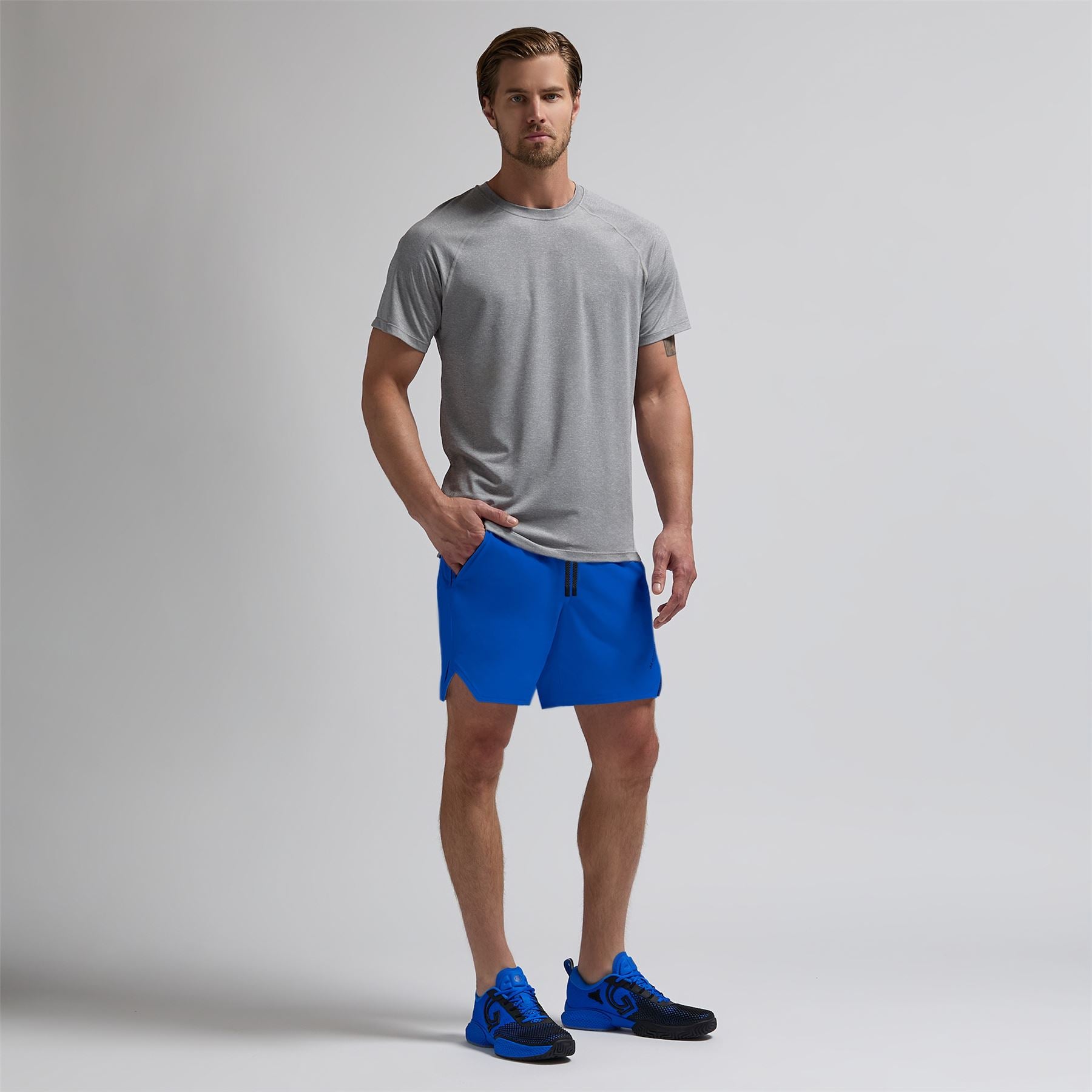 Essential Tech Jersey Ops Tee Heather Gray