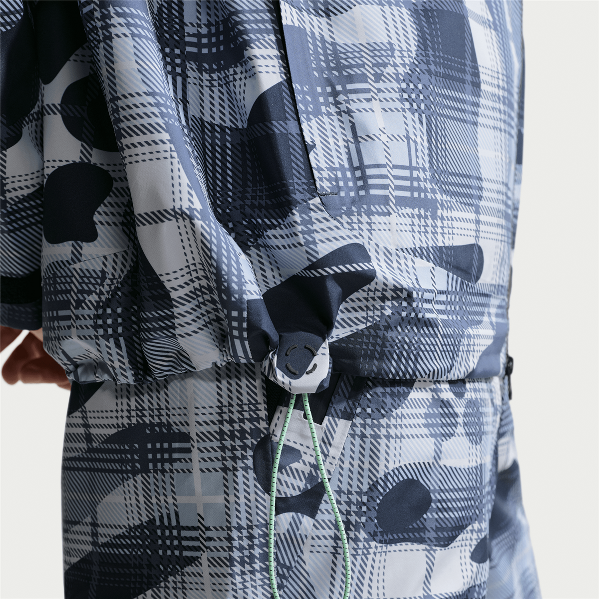 Storm-Fit Adv Tartan Camo Golf Jacket Loose Fit College Navy/White