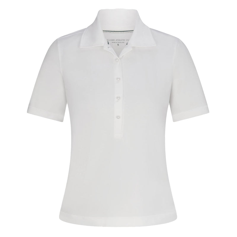 Womens Suki Polo Pearl White