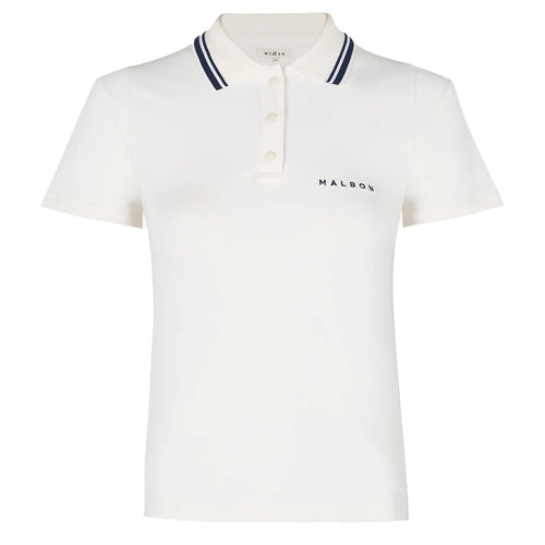 Womens Andrea Polo White - AW24