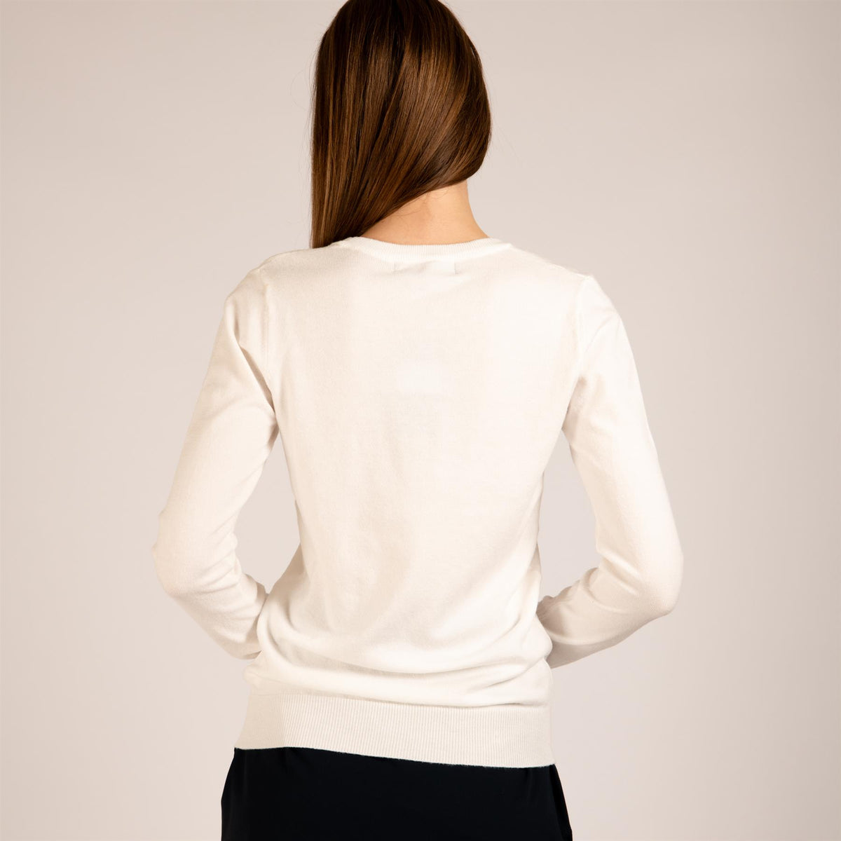Womens The Summer V-Neck Sweater White