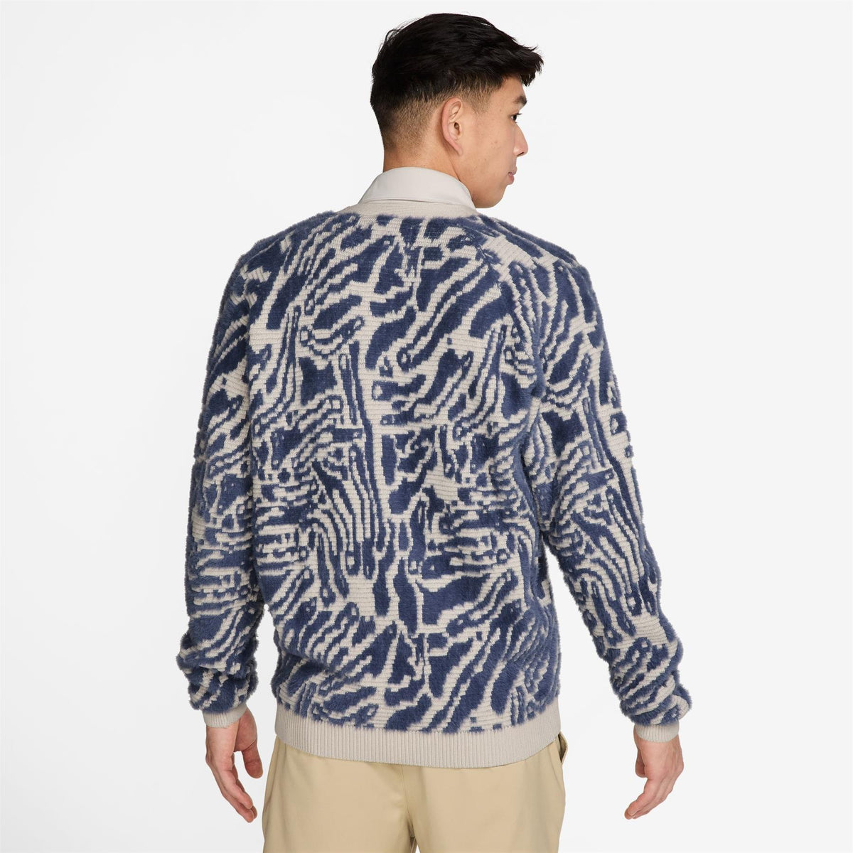 Fairway Fresh Camo Cardigan Loose Fit Lt. Orewood Brn