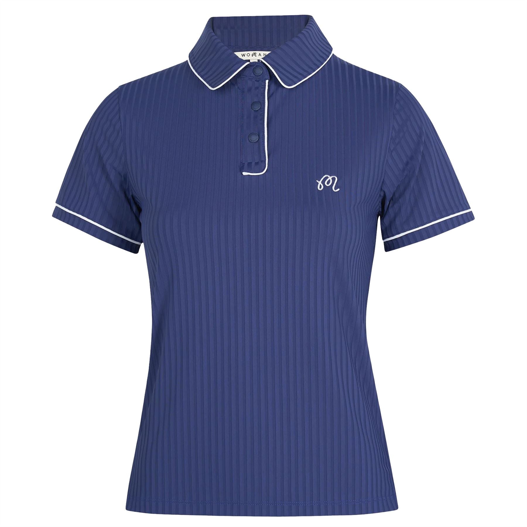 Malbon Golf Anna Polo Blue | TRENDYGOLF USA Malbon Golf Anna Polo Blue | TRENDYGOLF USA