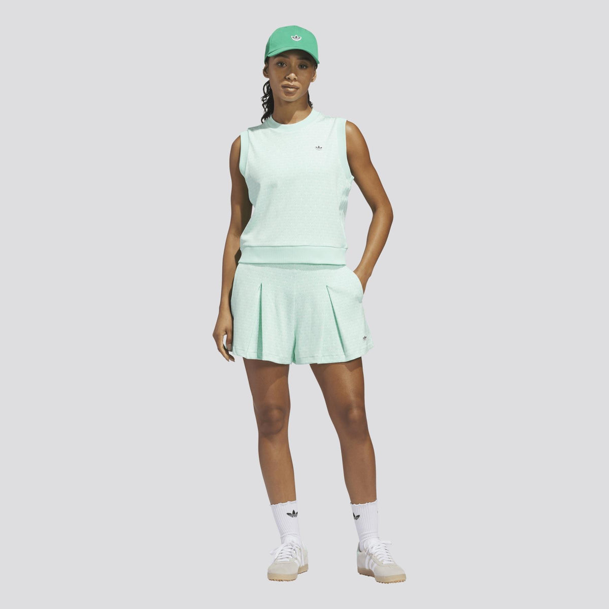 Womens Originals All Over Skort Clear Mint/Chalk White