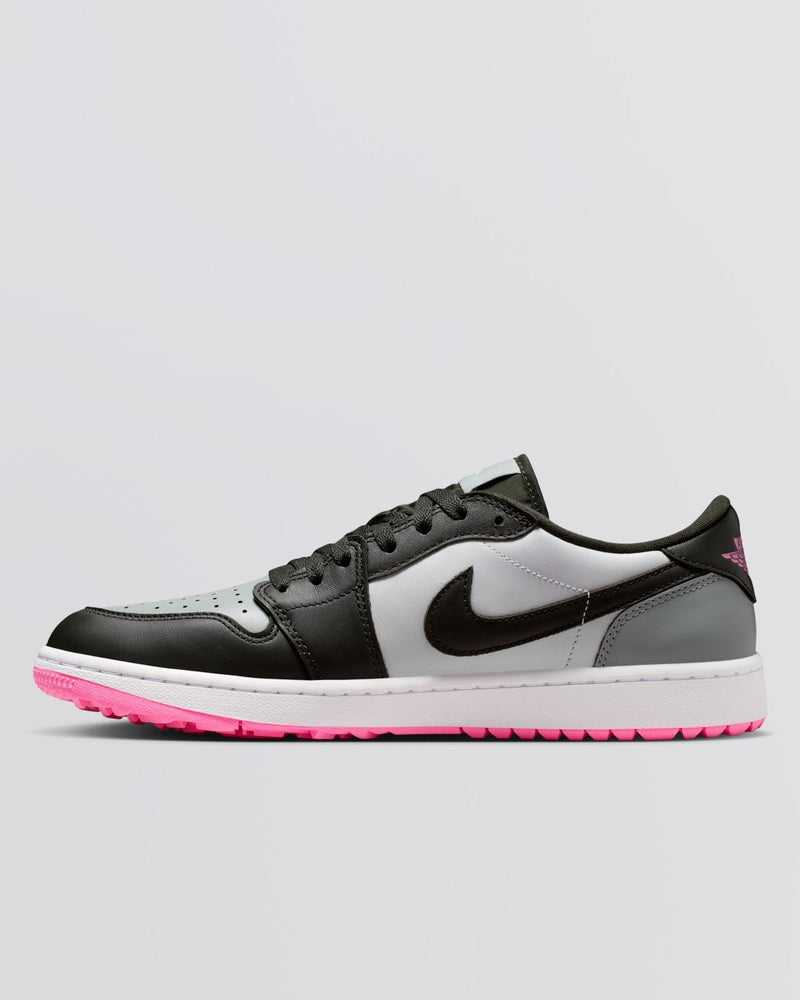 Air Jordan 1 Low Spikeless Golf Shoes White/Sequioa/Light Pumice/Pink Glow