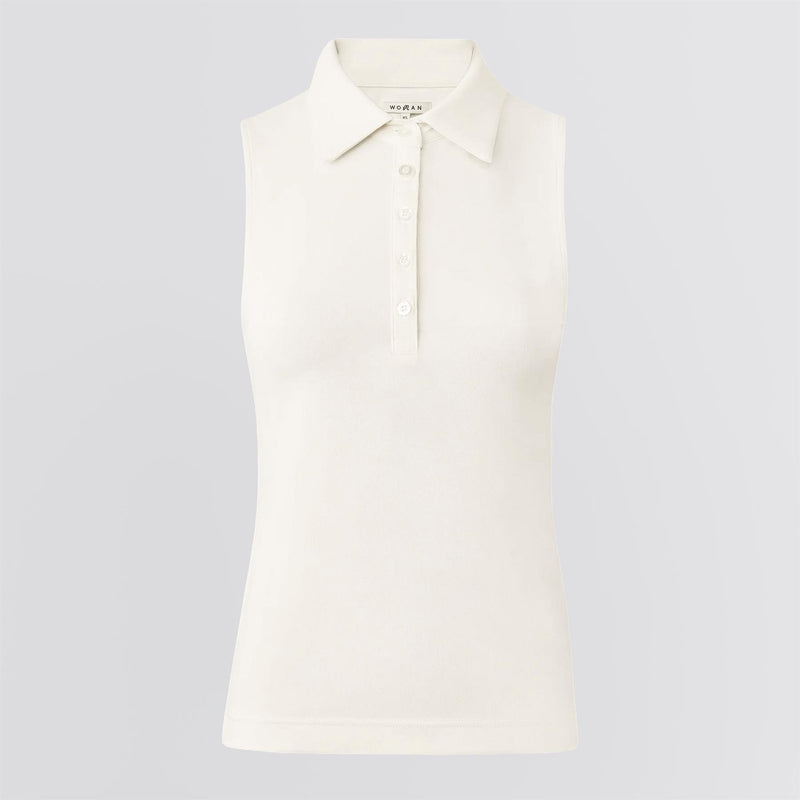 Womens Evergreen Claudia SL Polo White