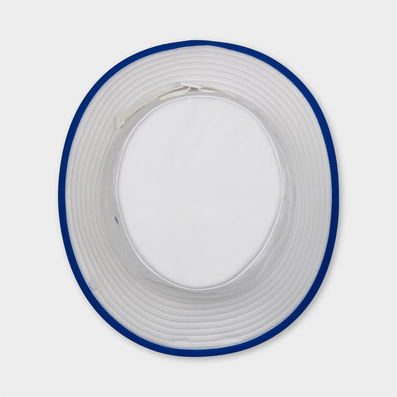 Tilley Wide Brim Bucket Hat White/Cobalt Blue