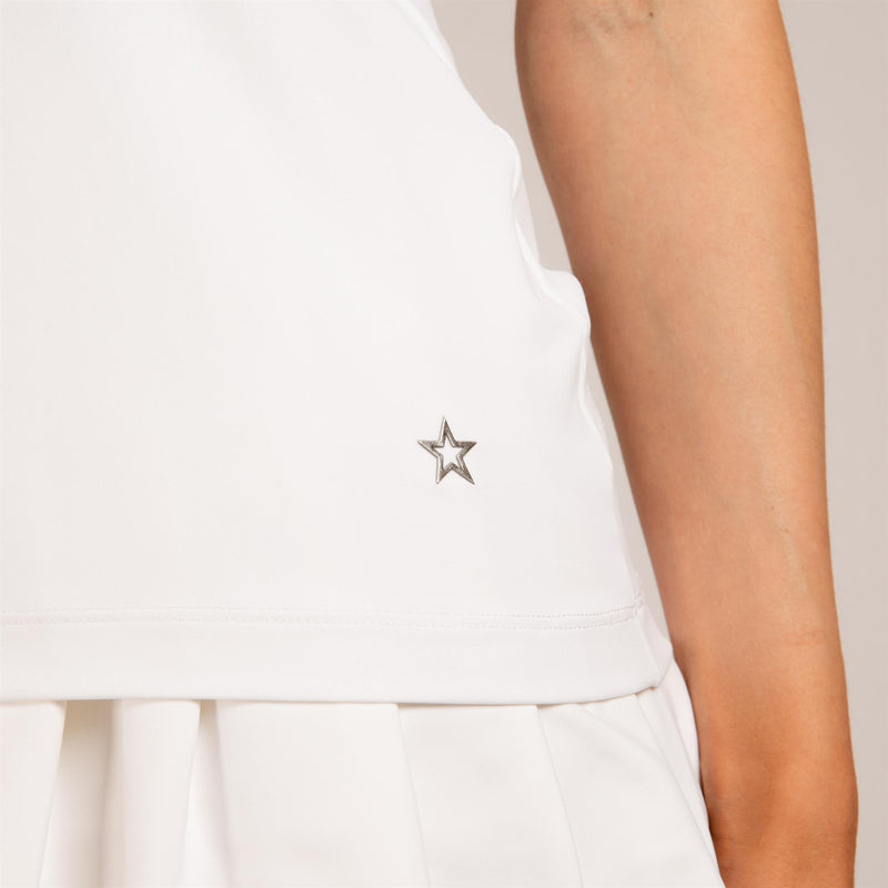 Womens The Maya Polo White