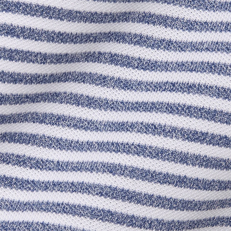 The Maxwell Polo Heathered Andover/White