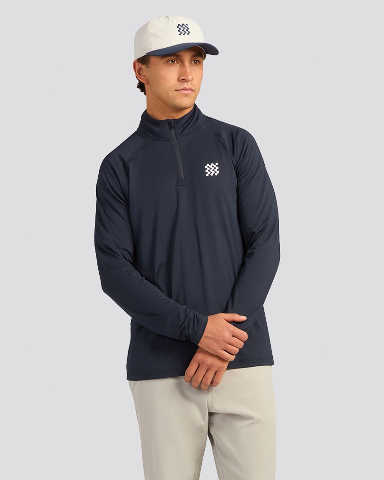 Lightweight Course Quarter Zip Navy