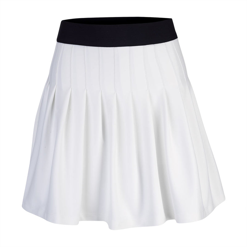 Womens The 5 Star Loosely Pleated Skort White