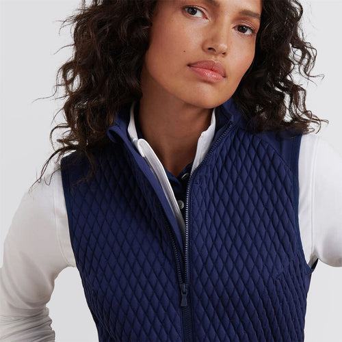 Womens Fuse Mini Diamond Quilt Vest Navy