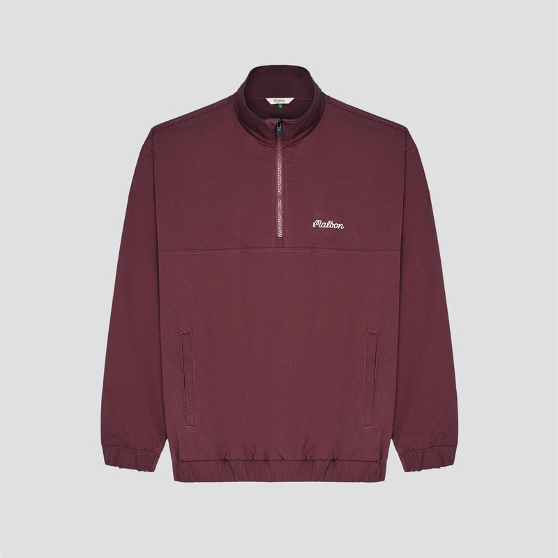 Noah Half Zip Pullover Red Mahogany
