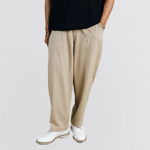 Calculus Baggy Slack Pleated Pants Cement