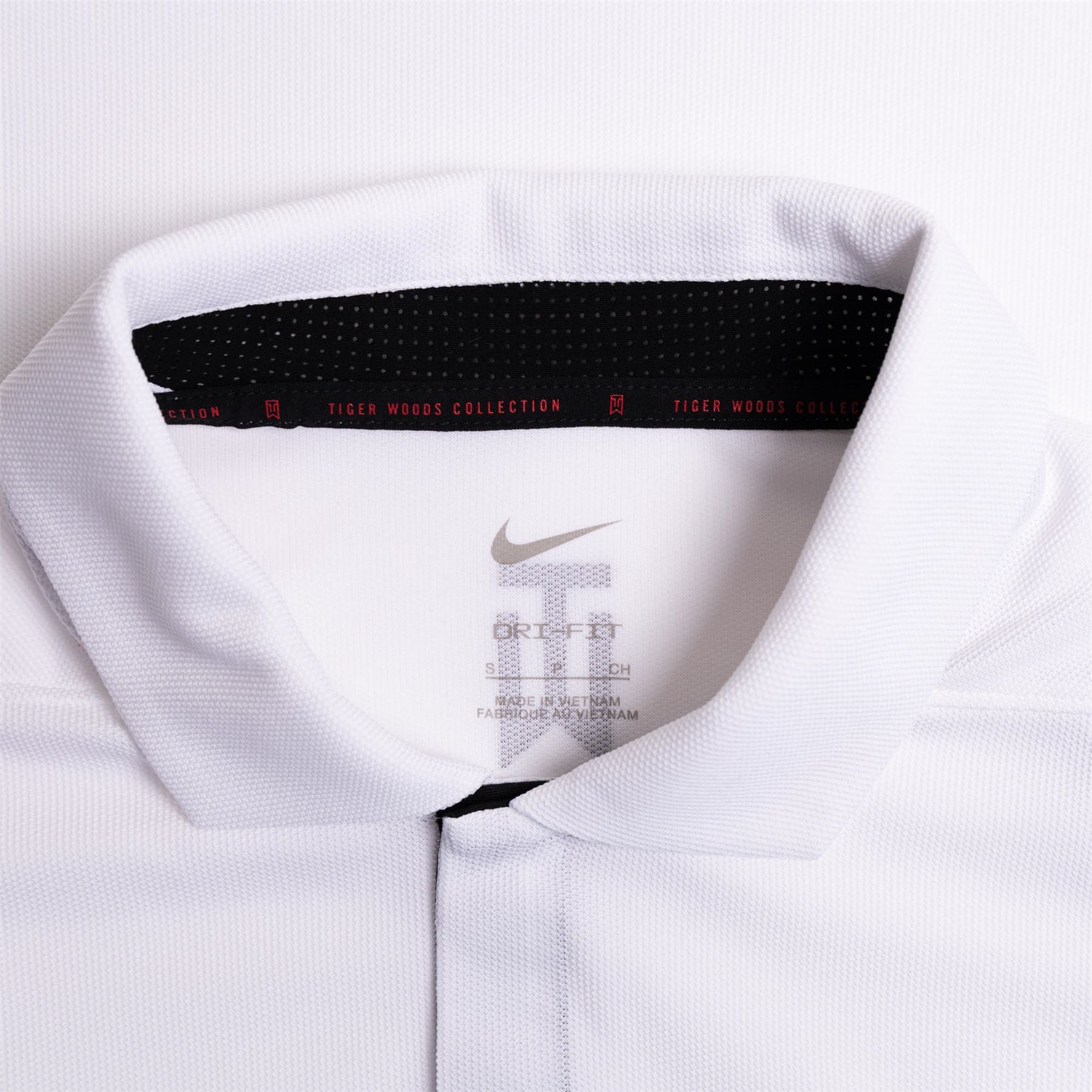 TW Dri-Fit Tech Pique Polo White/White/Black - SS23