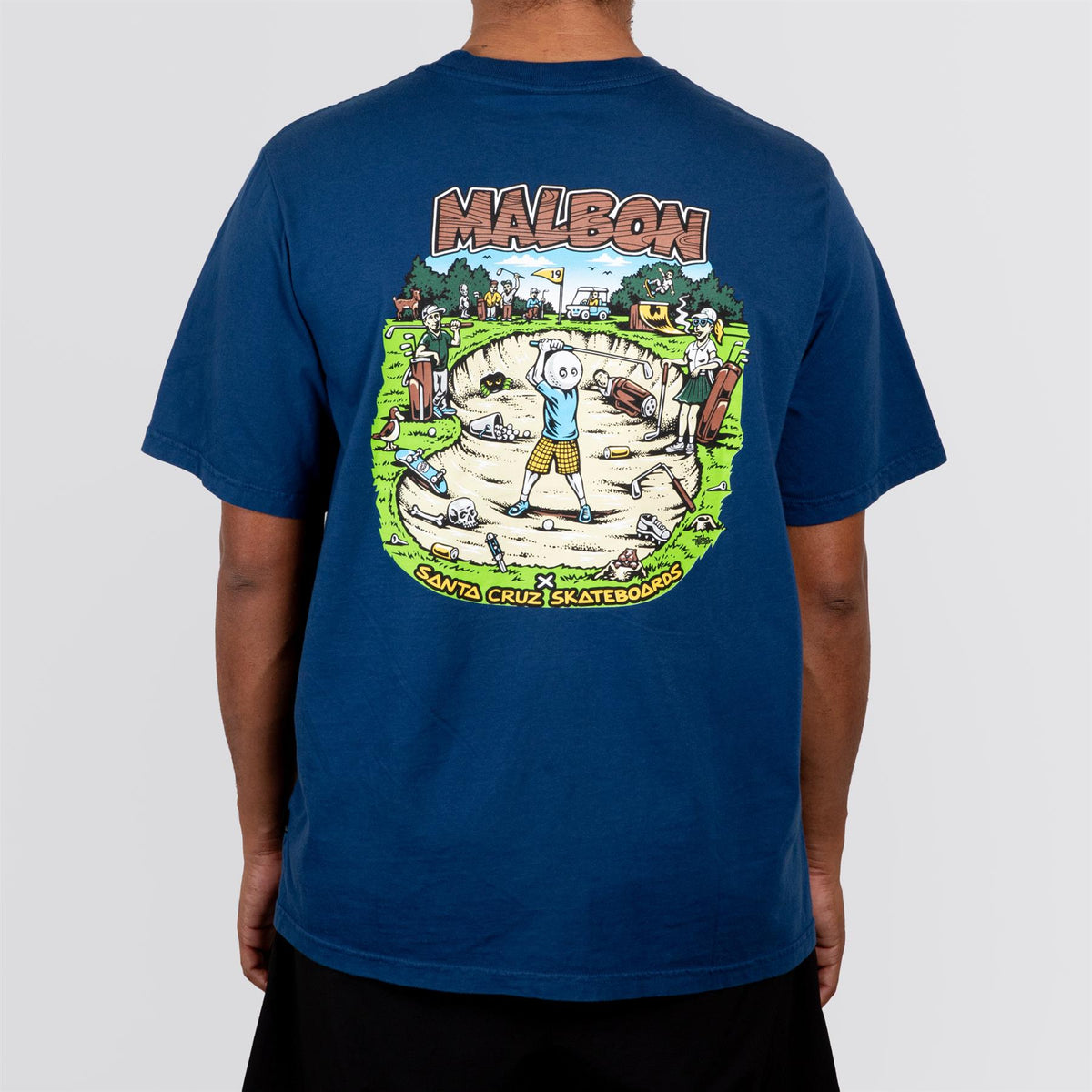 x Santa Cruz Bermuda Bunker Tee Navy