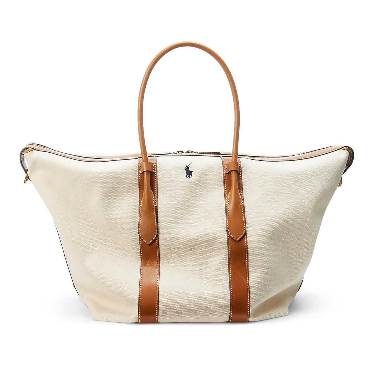 Womens XL Tote Bag Natural/Cuoio