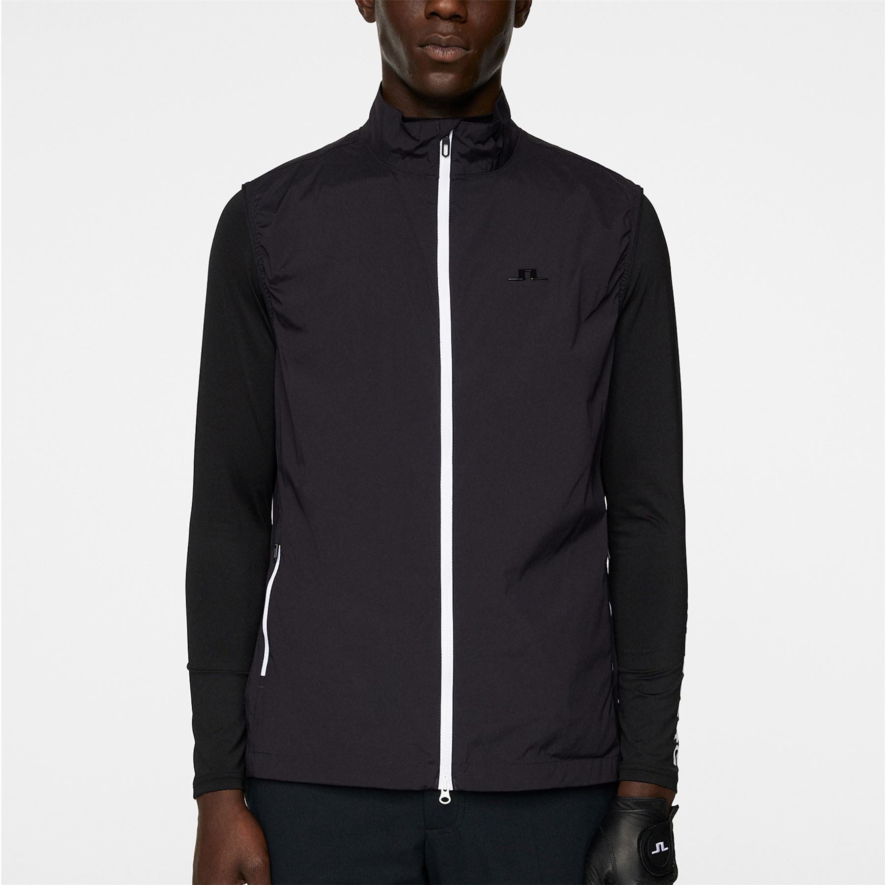 J.Lindeberg Ash Light Packable Wind Pro Vest Black