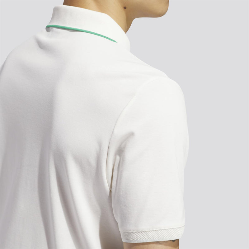 Originals Twistknit Trefoil Polo Chalk White/Court Green