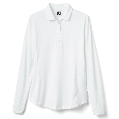 Womens Jersey Mesh LS Sun Protection Shirt White - 2023